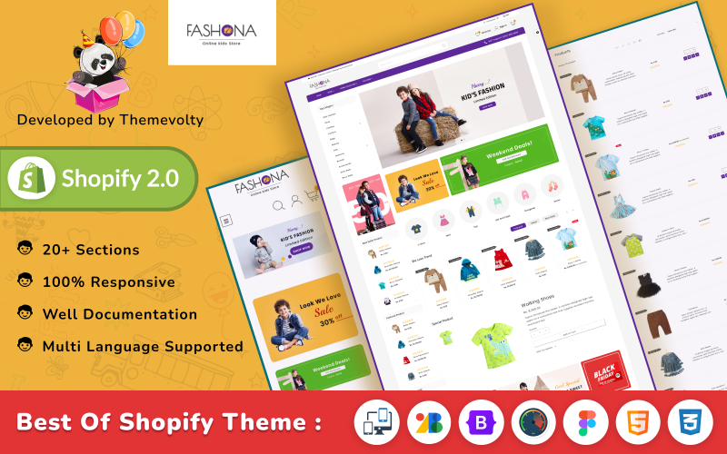 Fashona Children–Kids Fashion Shopify 2.0 Responsive Theme Shopify Theme