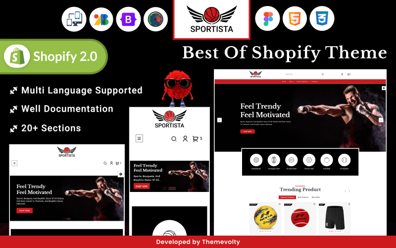 Sportista - Mega Sports Shopify 2.0 Theme Shopify Theme