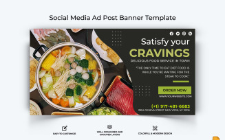 Food and RestaurantFacebook Ad Banner Design-039