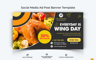 Food and RestaurantFacebook Ad Banner Design-048