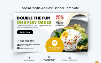 Food and RestaurantFacebook Ad Banner Design-055