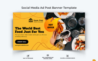 Food and RestaurantFacebook Ad Banner Design-057