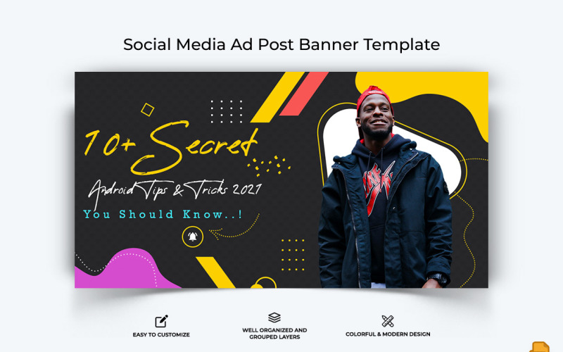 Mobile Tips and Tricks Facebook Ad Banner Design-010 Social Media