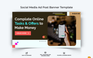 Online Money Earnings Facebook Ad Banner Design-003