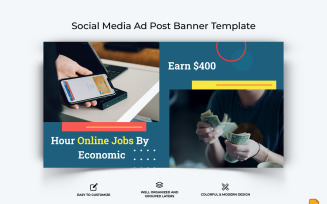 Online Money Earnings Facebook Ad Banner Design-017