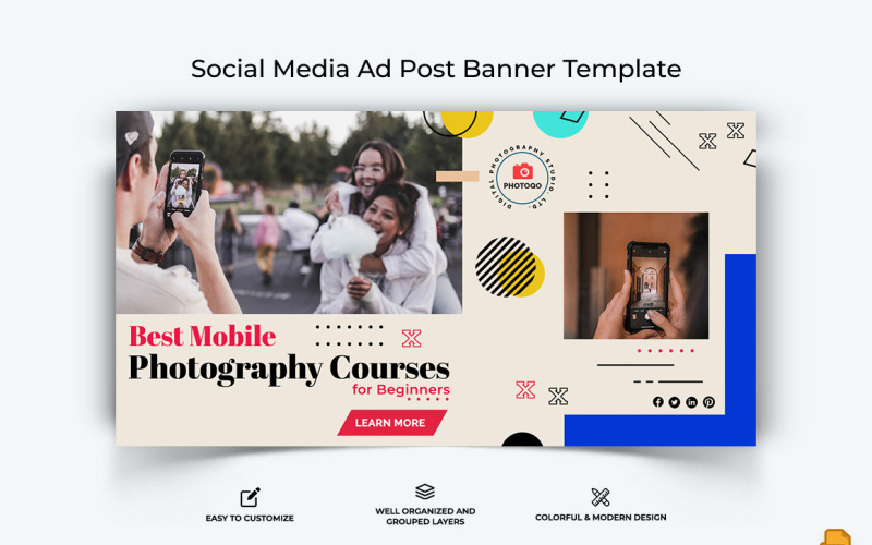 Photography Facebook Ad Banner Design-007 Social Media