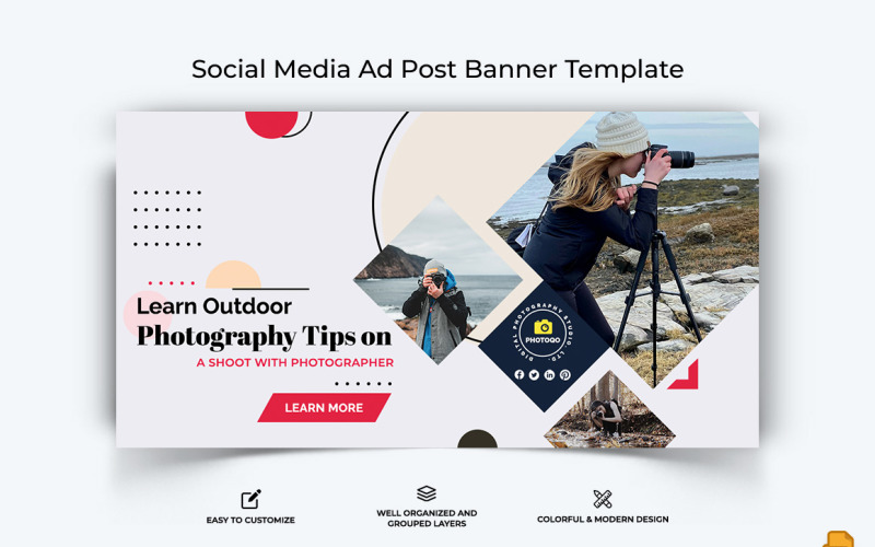 Photography Facebook Ad Banner Design-025 Social Media