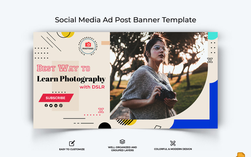 Photography Facebook Ad Banner Design-026 Social Media