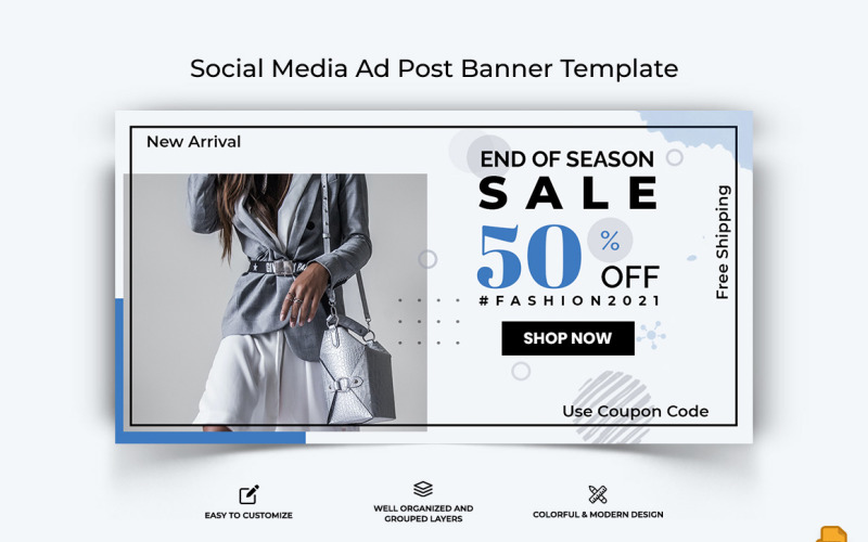Sale Facebook Ad Banner Design-001 Social Media