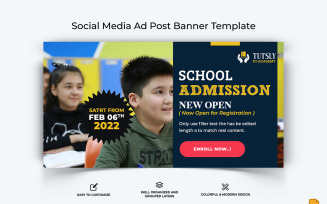 School Admission Facebook Ad Banner Design-007
