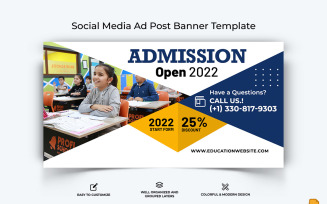School Admission Facebook Ad Banner Design-016
