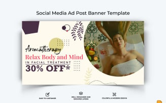 Spa and Salon Facebook Ad Banner Design-007