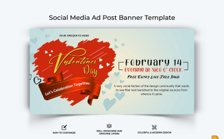 Valentines Day Facebook Ad Banner Design-005