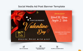 Valentines Day Facebook Ad Banner Design-006