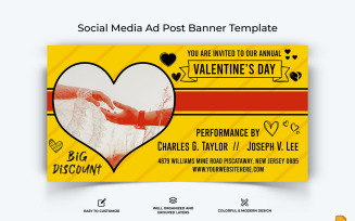 Valentines Day Facebook Ad Banner Design-013