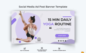 Yoga and Meditation Facebook Ad Banner Design-018