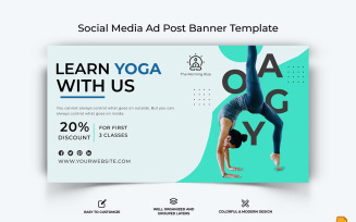 Yoga and Meditation Facebook Ad Banner Design-022