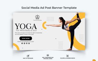 Yoga and Meditation Facebook Ad Banner Design-023