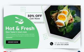 Restaurant and Food YouTube Thumbnail Design Template-03