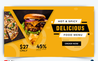 Restaurant and Food YouTube Thumbnail Design Template-07