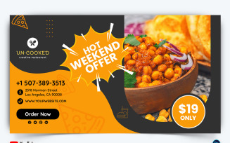 Restaurant and Food YouTube Thumbnail Design Template-18