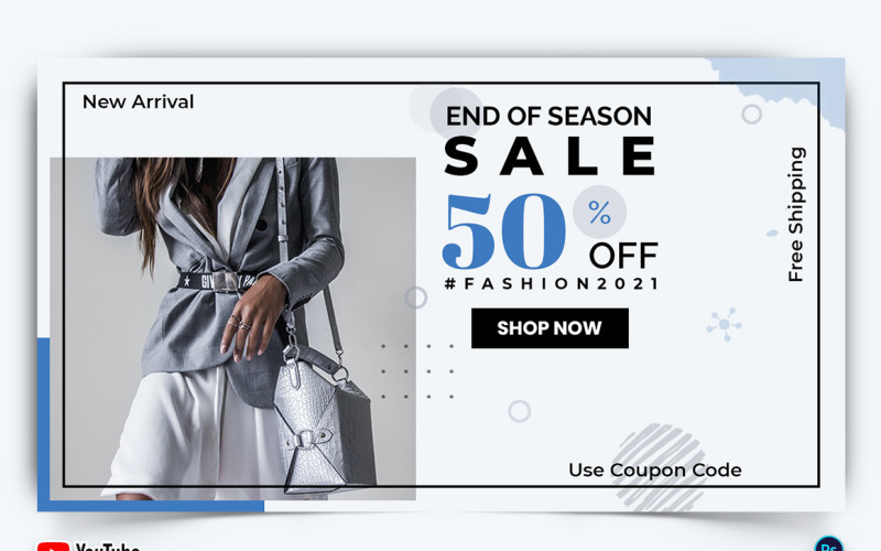 Sale Offer YouTube Thumbnail Design Template-01 Social Media