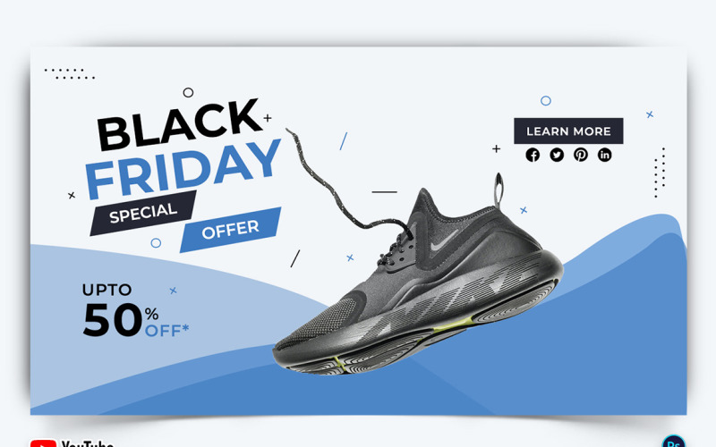 Sale Offer YouTube Thumbnail Design Template-08 Social Media