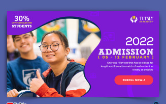 School Admission YouTube Thumbnail Design Template-06