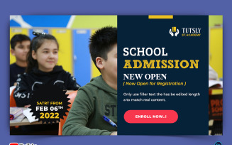 School Admission YouTube Thumbnail Design Template-07