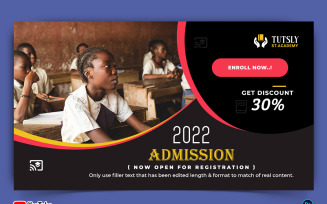 School Admission YouTube Thumbnail Design Template-09