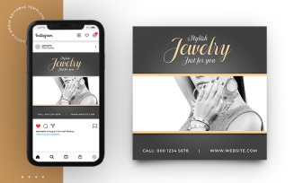 Jewelry Promotion Social Media Instagram Post Banner