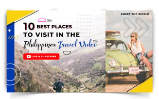 Travel and Tour YouTube Thumbnail Design Template-09