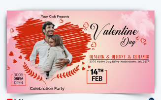 Valentine Day YouTube Thumbnail Design Template-01