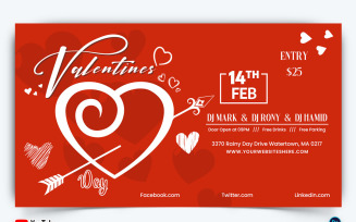 Valentine Day YouTube Thumbnail Design Template-04