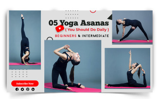 Yoga and Meditation YouTube Thumbnail Design Template-06