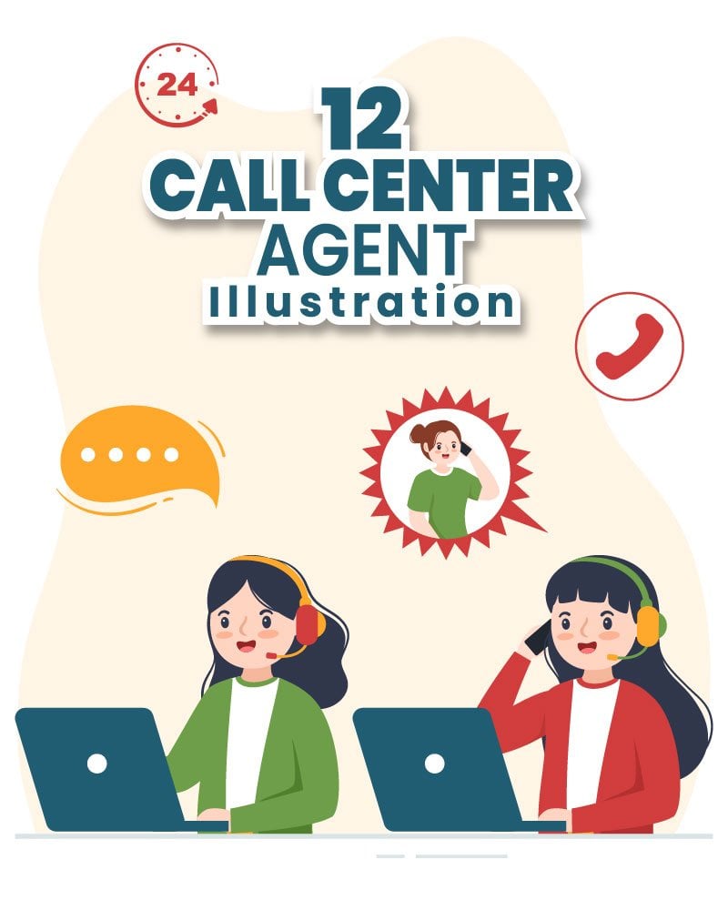 Kit Graphique #283639 Call Center Divers Modles Web - Logo template Preview