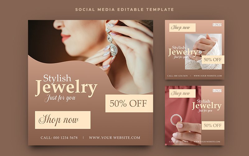 Template #283673 Banner Jewelry Webdesign Template - Logo template Preview