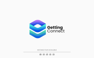 Abstract Connect Colorful Logo