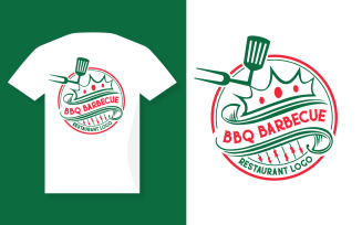 BBQ Barbecue Grill Restaurant Logo Design
