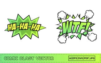 Comic Burst Art with Laughing Explosion