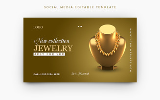 Jewelry Social Media Web Banner Template