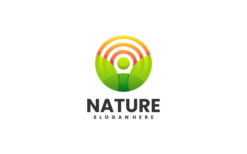 Nature Gradient Logo Style 1 Logo Template