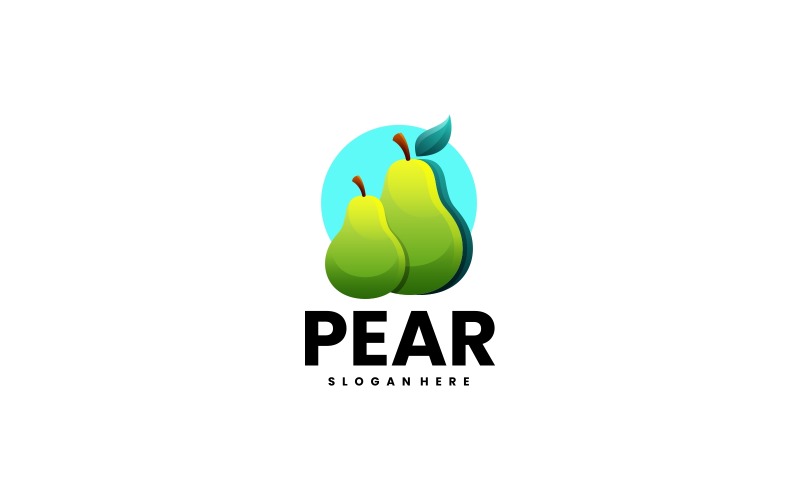 Pear Gradient Logo Design Logo Template