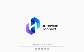 Sync Gradient Colorful Logo Style