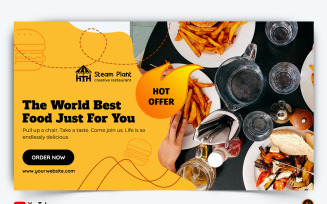 Restaurant and Food YouTube Thumbnail Design -10