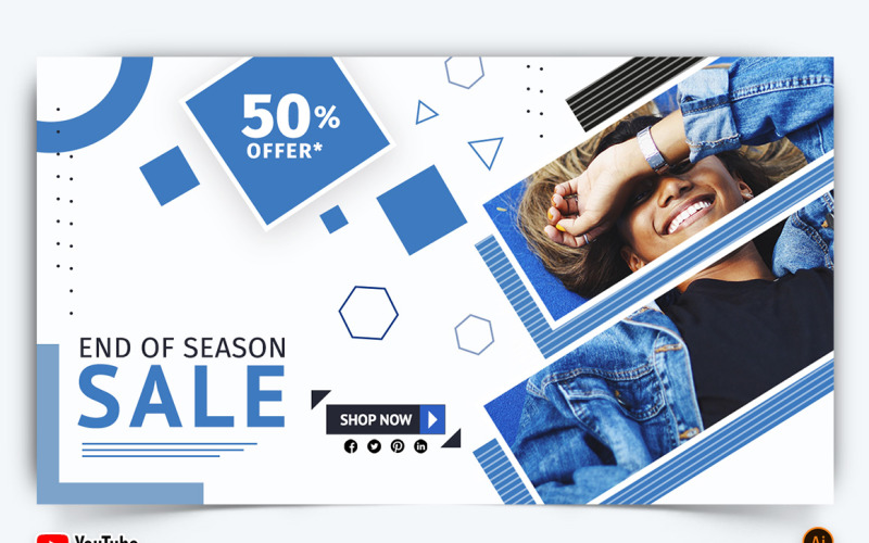 Sale and Offers YouTube Thumbnail Design -02 Social Media