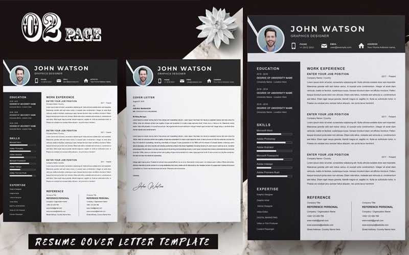 Template #283965 Page Resume Webdesign Template - Logo template Preview
