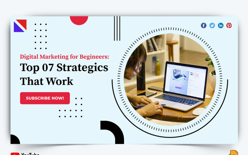 Digital Marketing YouTube Thumbnail Design -014 Social Media