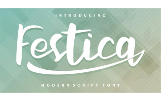 Festica Modern Script Font