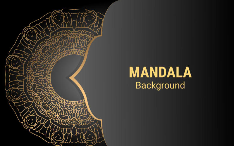 Mandala Pattern Template Design Background